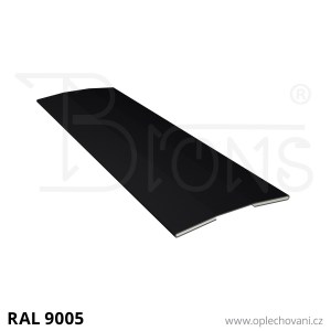 Přítlačná lišta vyztužená rš 100 - černá RAL9005