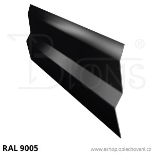 Krycí lišta KLB60, černá RAL9005
