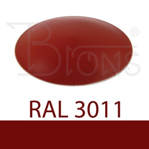 Klobouček krycí - vínově červená RAL 3011 - obr. 1