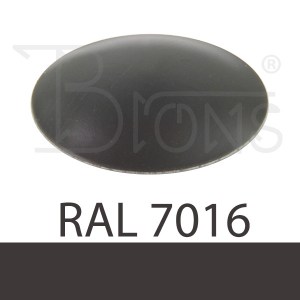Klobouček krycí - tmavě šedá RAL 7016 - obr. 1