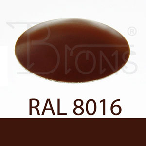 Klobouček krycí - mahagonová hnědá RAL 8016 - obr. 1