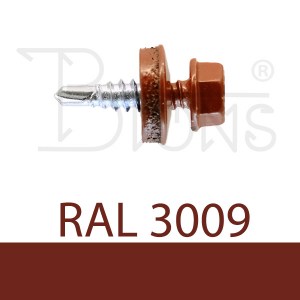 Samovrtný šroub pro spojení plechů 4,8 x 19 červenohnědý RAL 3009 - obr. 1