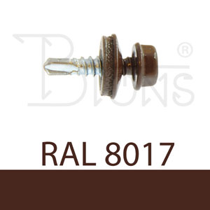 Samovrtný šroub TEX 4,8 x 19 hnědý RAL 8017 - obr. 1