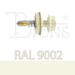 Samovrtný šroub TEX 4,8 x 19 šedobílý RAL 9002 - obr. 1