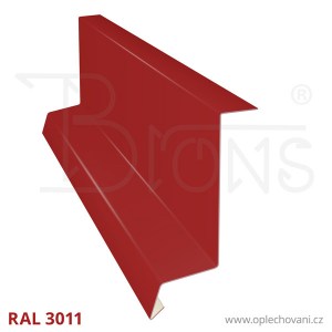 ZLKT160-zavetrna-lista-pod-krajovou-tasku-vinove-cervena-RAL3011